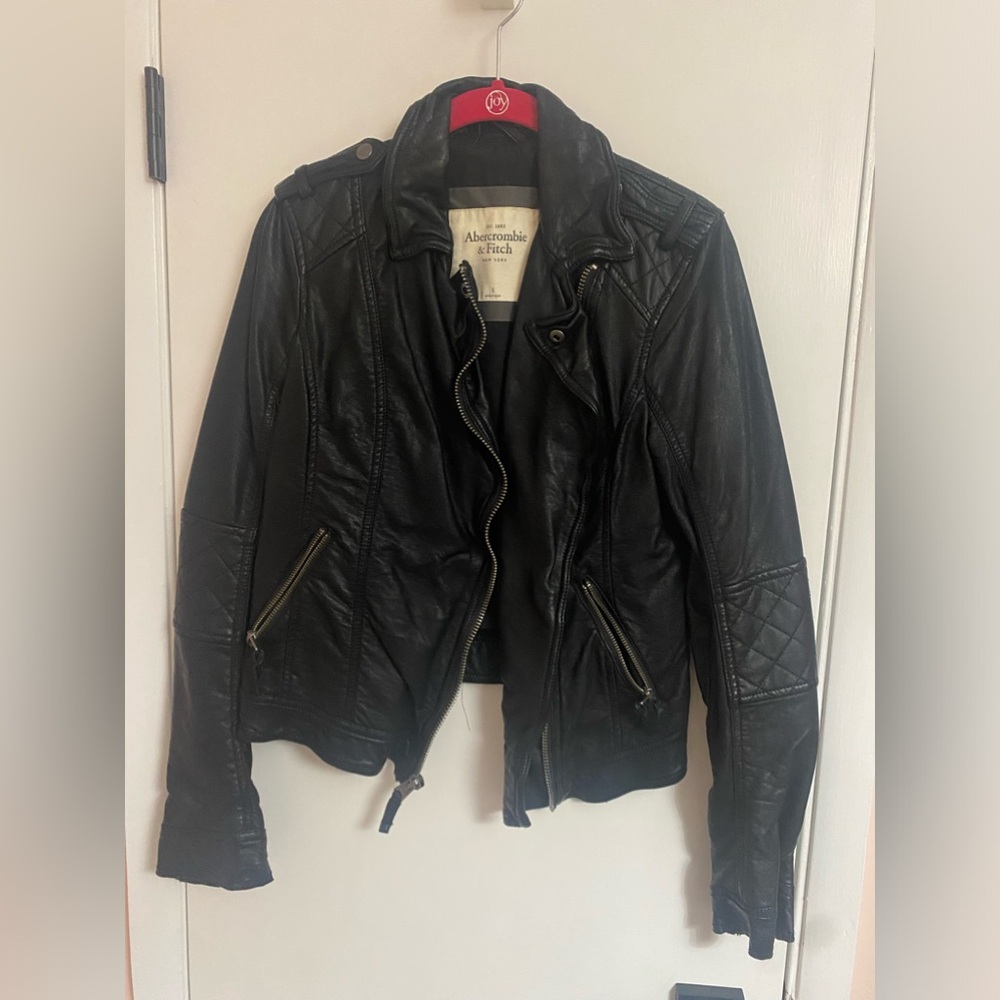 Abercrombie leather jacket